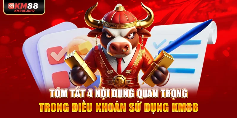 Tóm tắt 4 nội dung quan trọng trong điều khoản sử dụng KM88